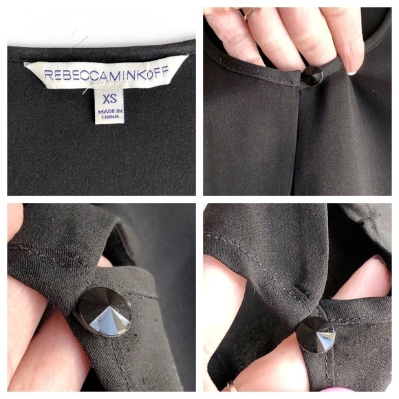 Rebecca Minkoff Cyphers Silk Keyhole Mini Dress - Picture 8 of 9